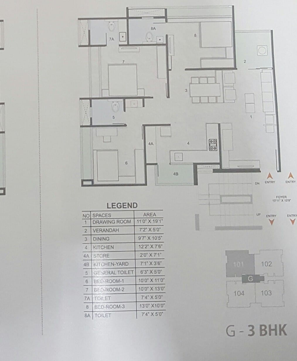 3 BHK 1692 Sq.Ft. Residential Flat / Apartment for Sell in New Ranip Ahmedabad - Media 2